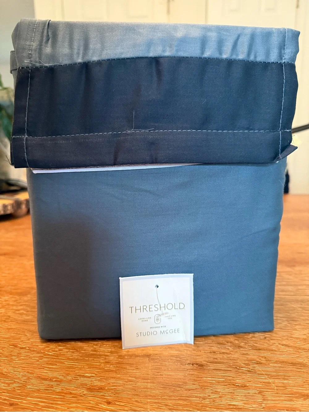 Studio McGee Blue/Navy 100% Cotton Sheet Set with Pillow Cases